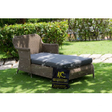 Royal Regal Design Synthetik Poly Rattan Tagesbett oder Liege Für Outdoor Garten Patio Wicker Möbel